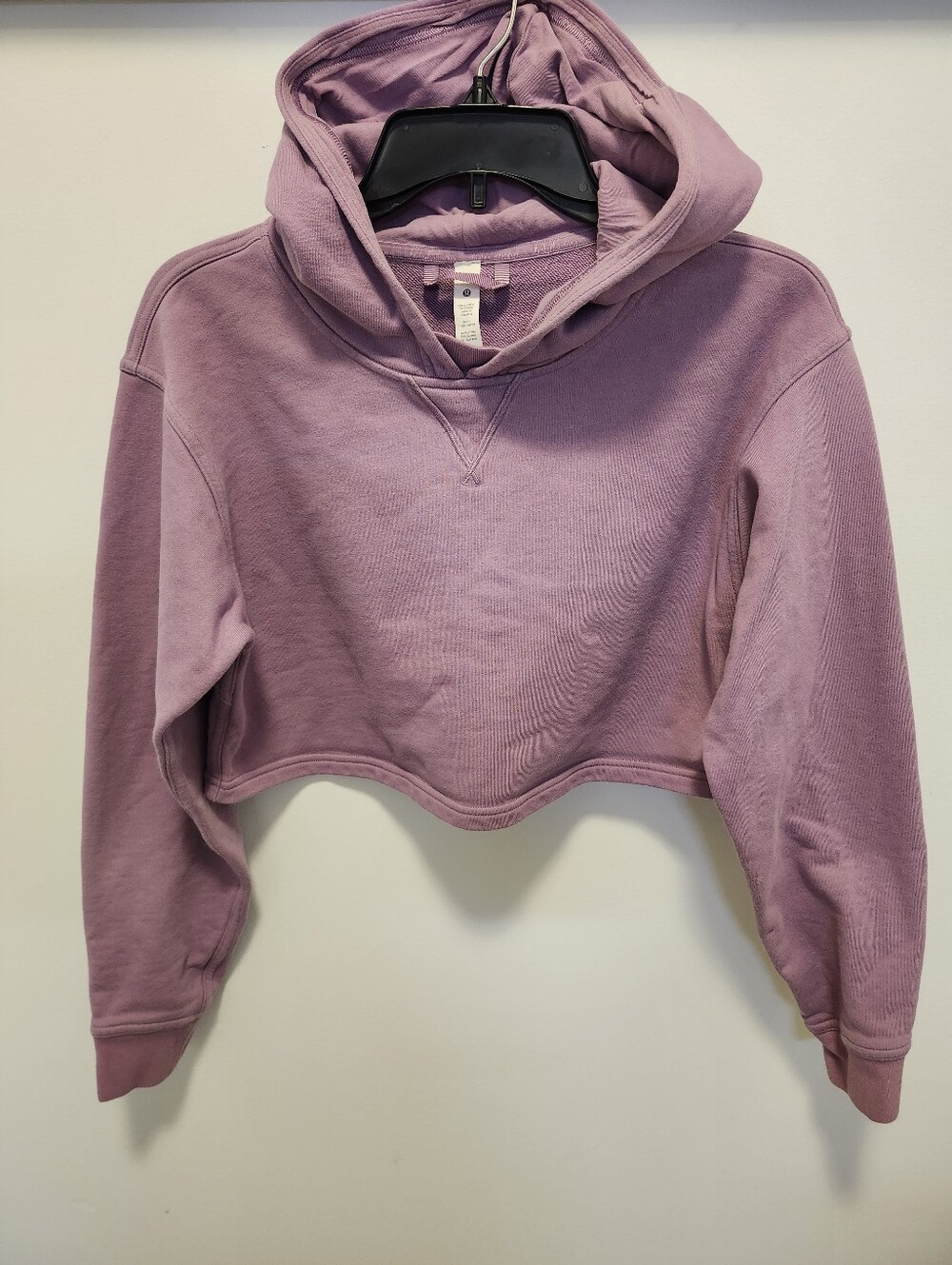 Lululemon Cropped Lavender Hoodie - Women Tops Size 6